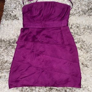 Strapless mini dress